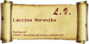 Laczina Veronika névjegykártya